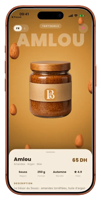 Application produits locaux sur iPhone